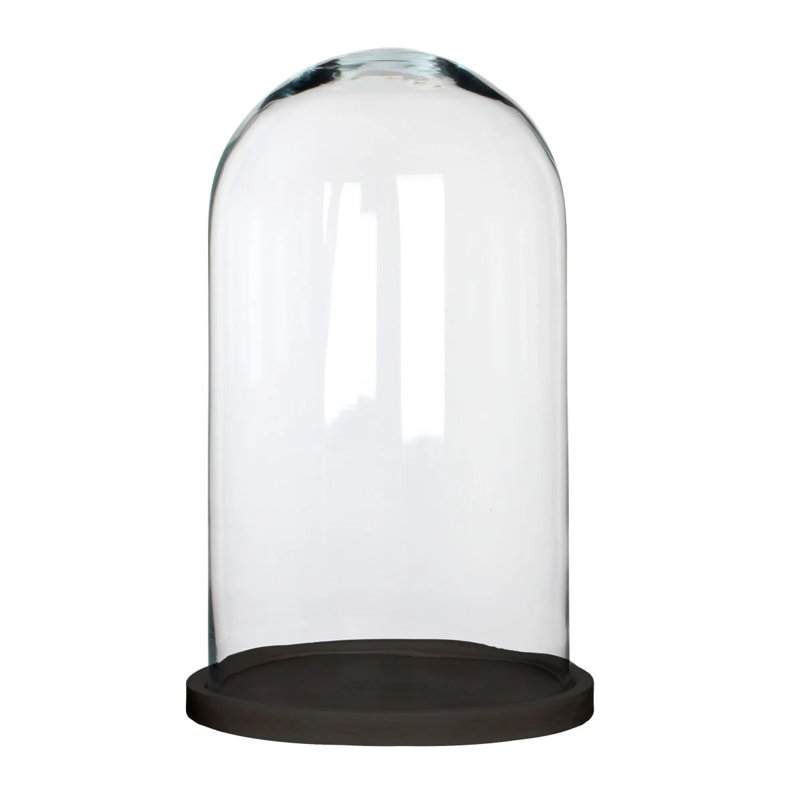 Handmade Glass Table Vase, 38cm H x 23cm W x 23cm D