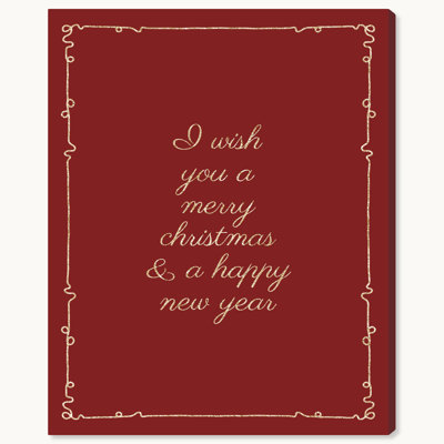 Message de Noël en cursive