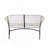 51.92'' Wide Curved Iron Loveseat-1967819231