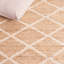Tapis géométrique en jute de coton tissé à la main Cowden-307926202