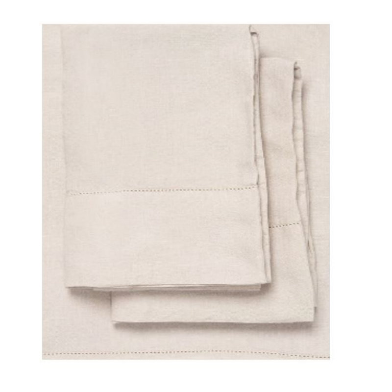 Lindsey 100% Linen Standard Sheet Set, Queen, Gray