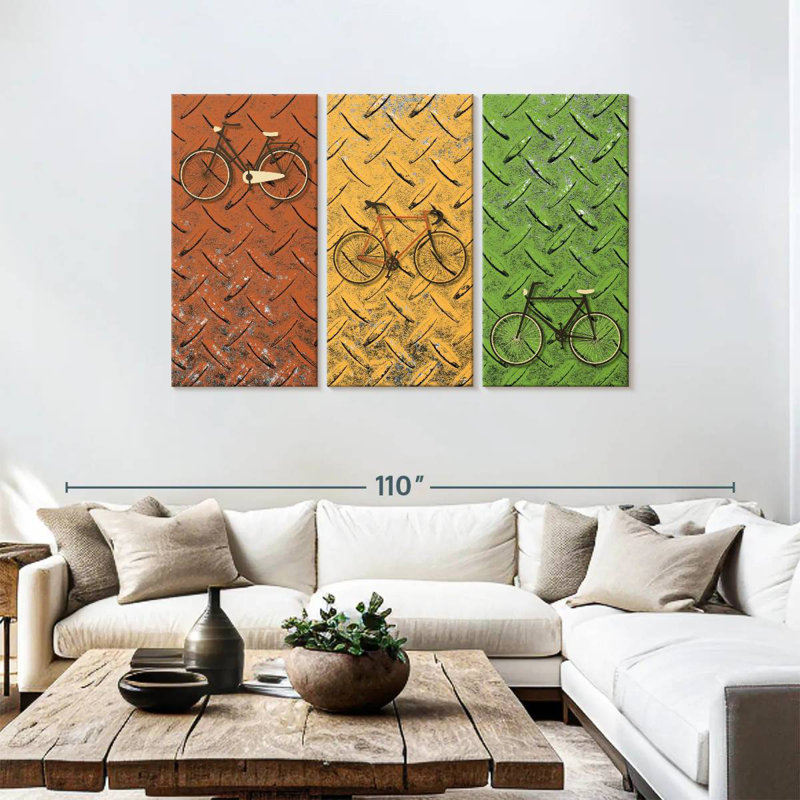 Mehar Bicycle Set, 48" H x 74" W