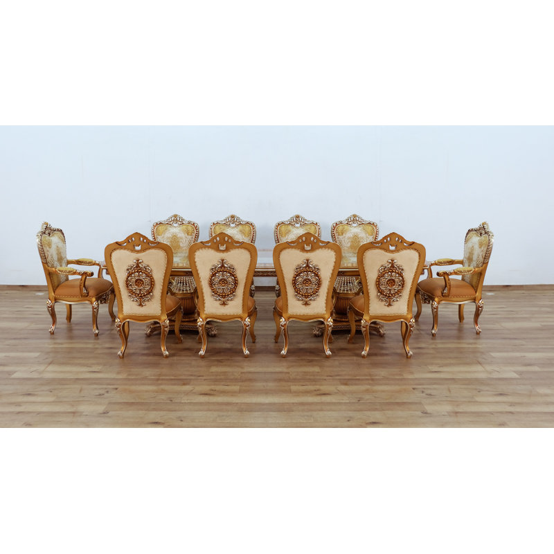 Beckworth 10 - Person Double Pedestal Dining Set