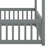 Full Size Canopy Frame Floor Bed With Fence, Guardrails-1001568347-1001568345