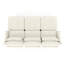 Trois places en tissu de chenille beige, 3 coussins entièrement compressés, conception ergonomique, beige facile à installer avec le matériau, dossier amovible-1853029632