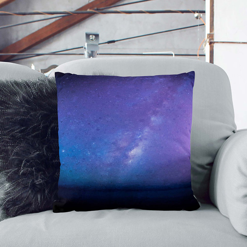 Square Throw Cushion, 40cm H x 40cm W x 15cm D, White