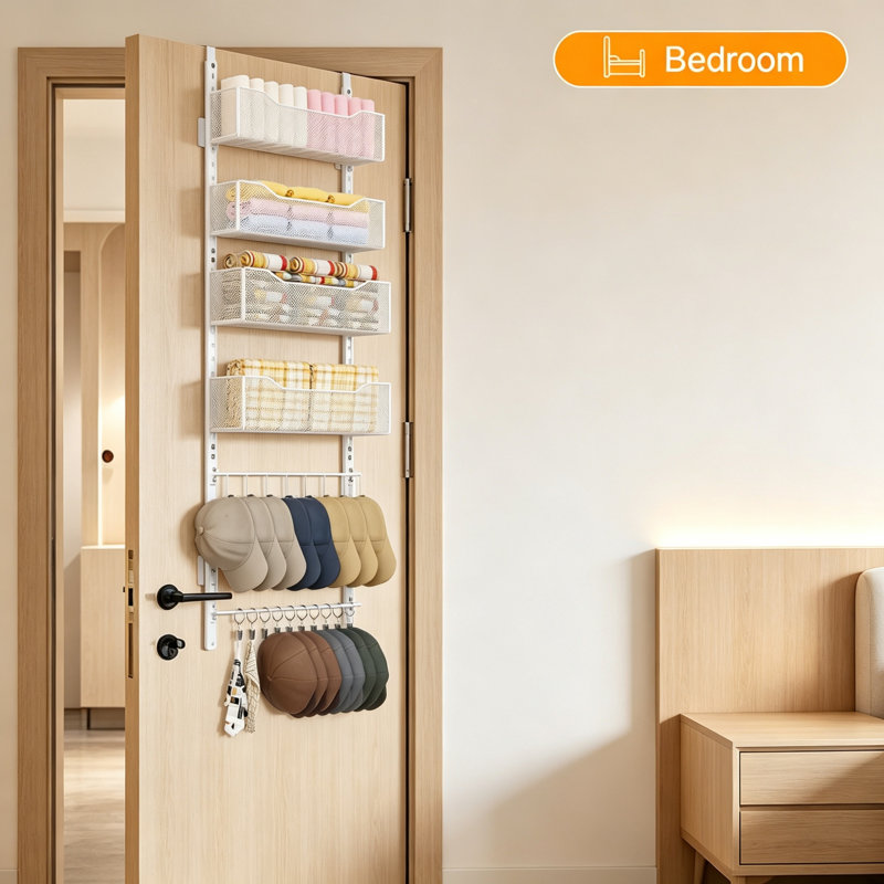 Metal Hanging Organiser, White