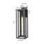Applique murale d'extérieur 1 lumière de 8 po avec verre transparent Ashland-630172002-630172005-630172004