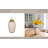 Vase Pottery and Terracotta Coastal Rope-Wrapped Detail 18-Inch White Decorative Accent for Home Office Bedroom Living Room Display.