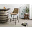 Iron Label Upholstered Bar Stool-106589277