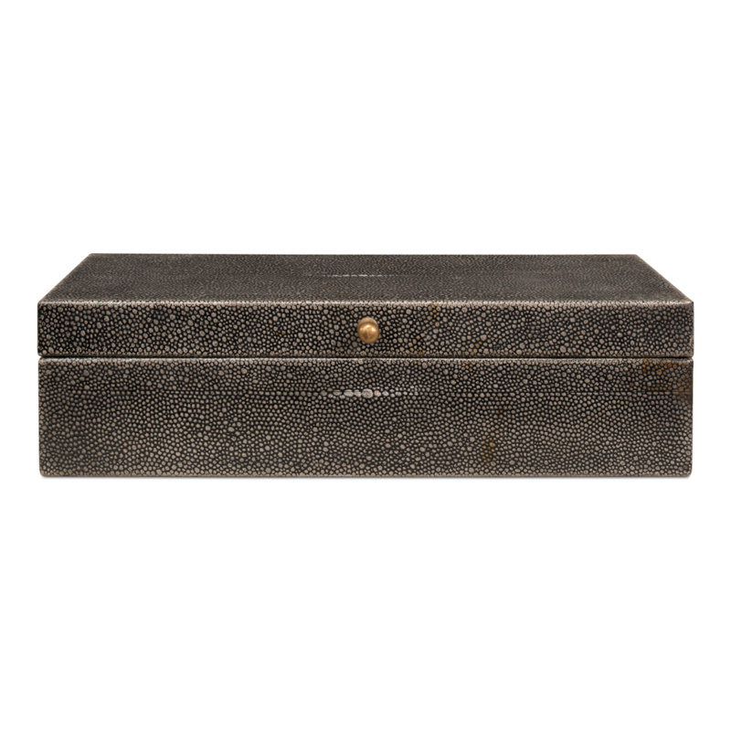 Gatsburg Handmade Decorative Box, Gray