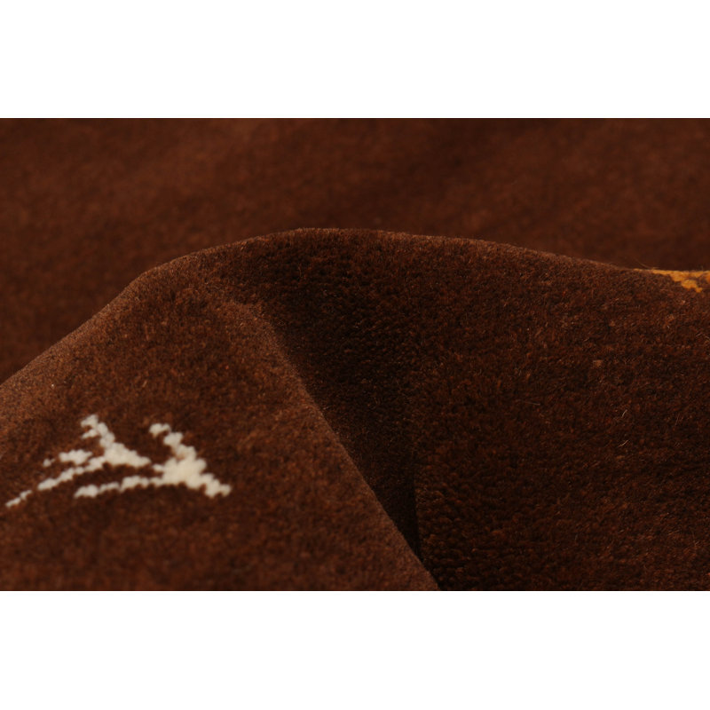 Kashkuli Gabbeh Brown Rug 2'9" x 11'1"