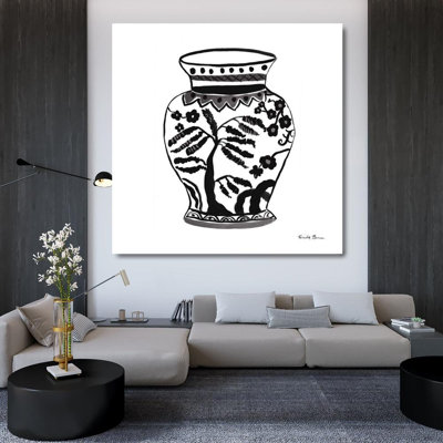 Art sur toile tendu avec Lark Manor ™, Zaman, Farida, noir chinoiserie IV
