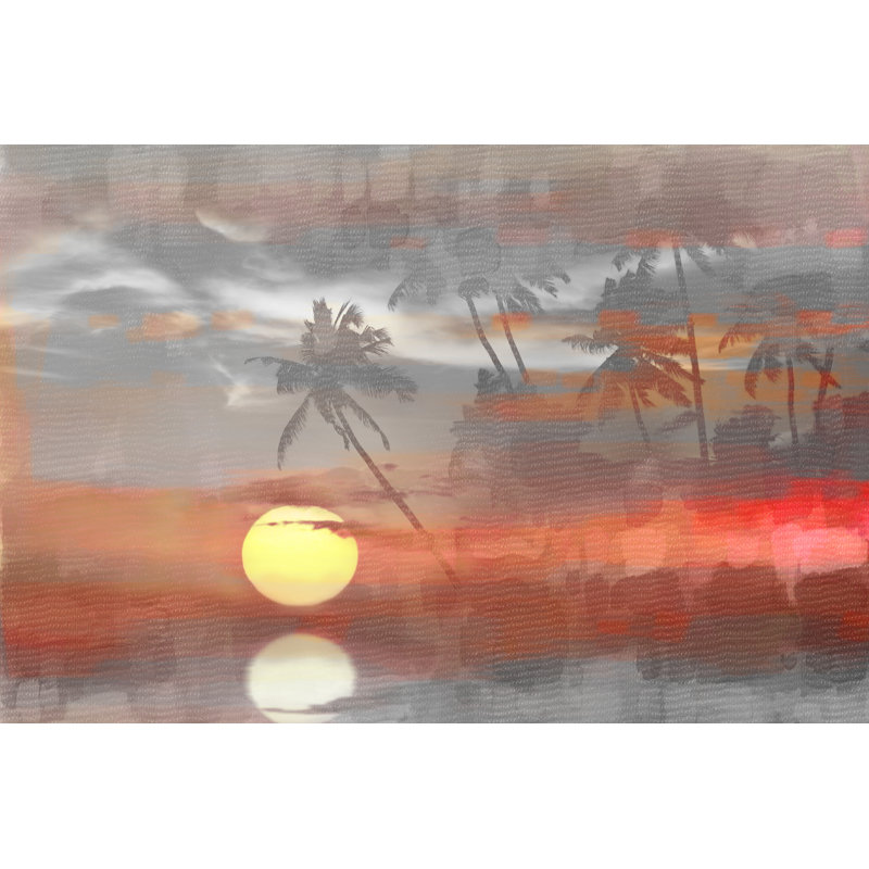 «Paradise At Sunset» par Parvez Taj, reproduction de photo sur toile tendue, 16 po x 24 po