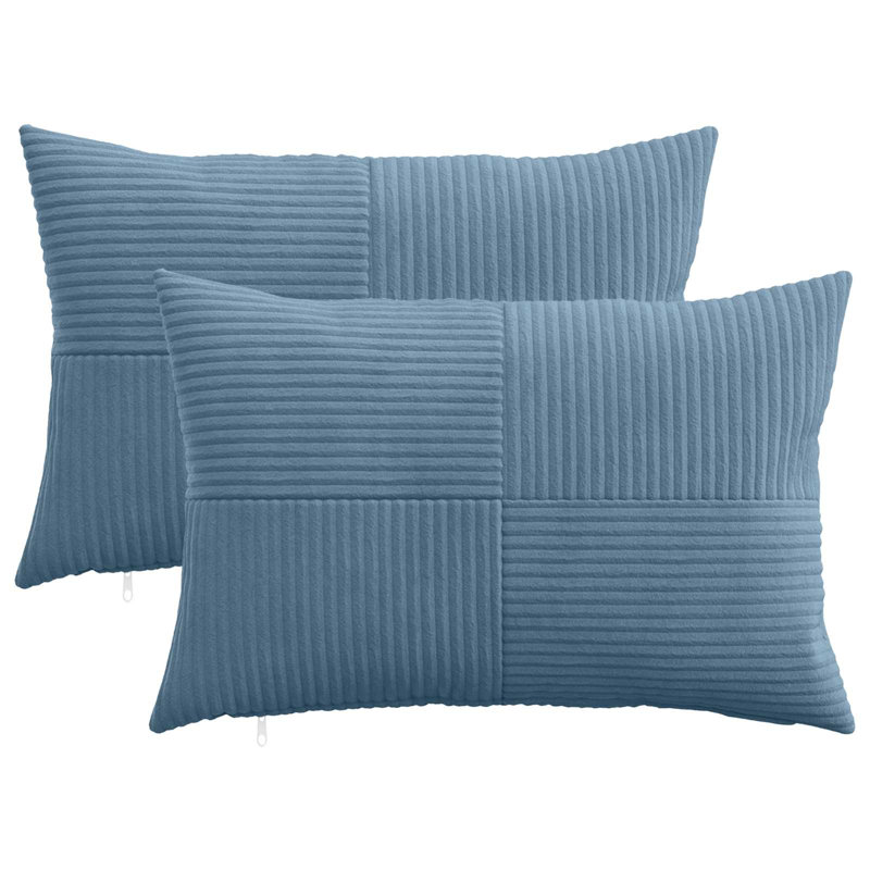 Navy Blue Cushion Cover, Rectangle 50cm H x 70cm W, Blue