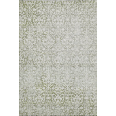 Premium Machine Washable Glanton AMF1231 Damask Rug