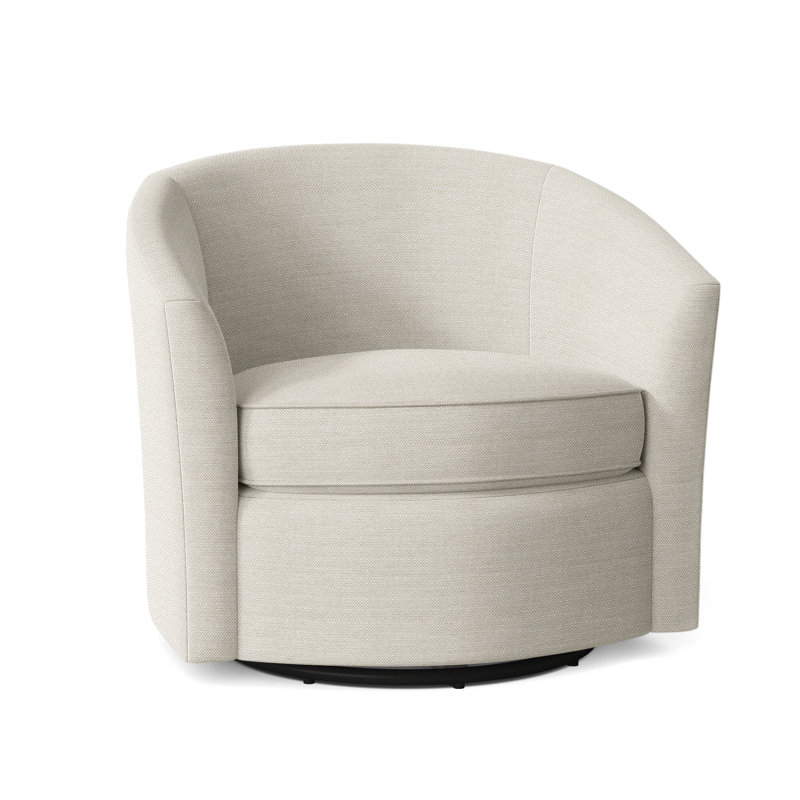 Aventura Swivel Patio Chair with Cushions, Beige Linen 6025-012