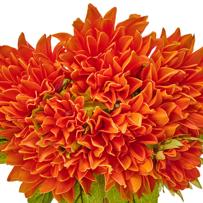 14"Pu Summer Dahlia Bundle, Orange  Pu Summer Dahlia Bundle