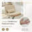 Criss Cross Chair With Wheels, Armless Wide Seat Adjustable Swivel Mid Back Computer Task Vanity Home Office Desk Chair-2089830532