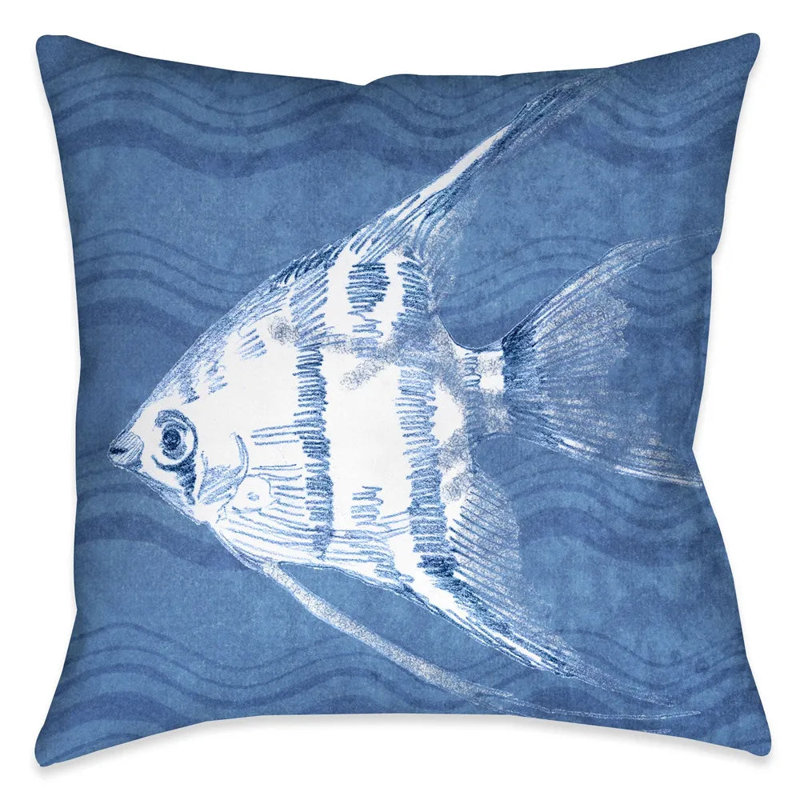 Coussin en polyester Ocean Wave