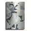 Art mural en métal luxueux «Monochrome Falls 2» par Cartissi, 16 po x 24 po-1589372498