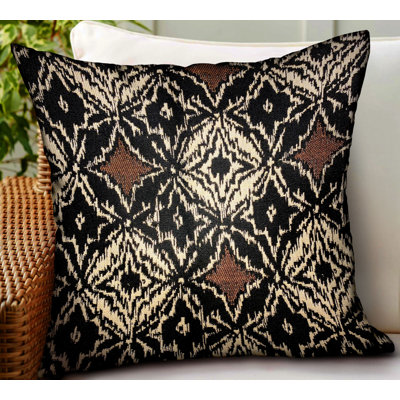 Daliah Ice Ikat Sunbrella® Outdoor Reversible Throw Pillow