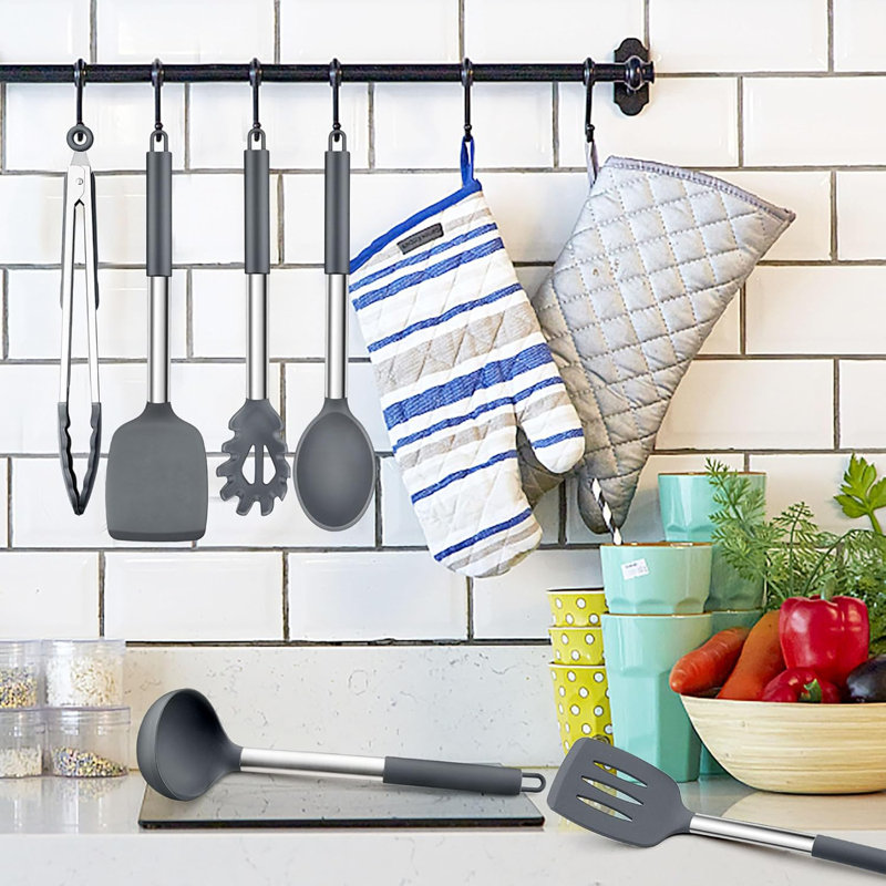 LIFEWITA 6 Utensil Set, Grey