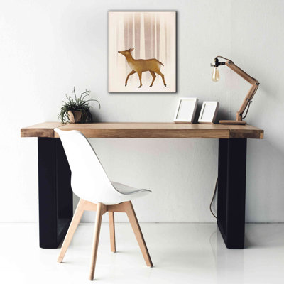 'Snowy Doe' by Ryan Fowler, Giclee Canvas Wall Art