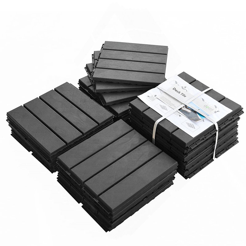 Interlocking Deck Tiles, Dark Gray