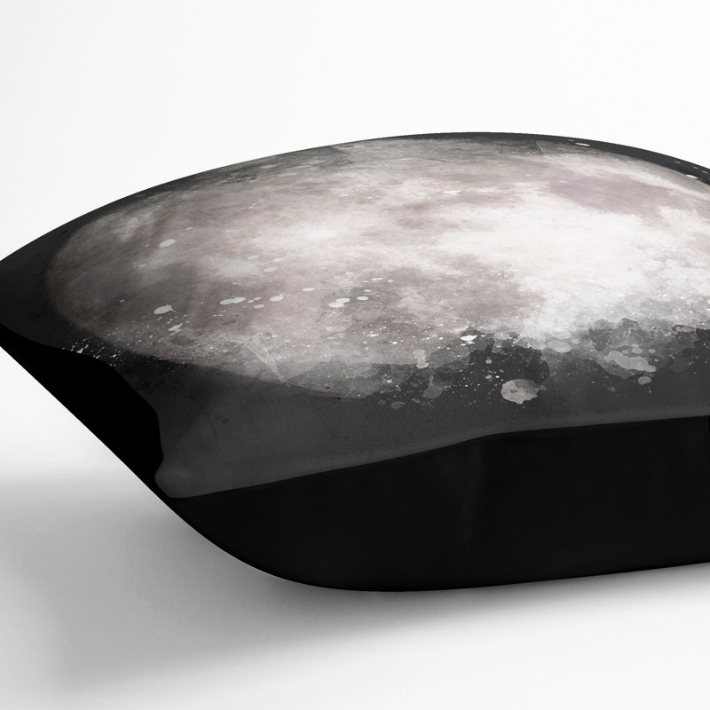 Square Cushion, Black, 55cm H x 55cm W x 20cm D