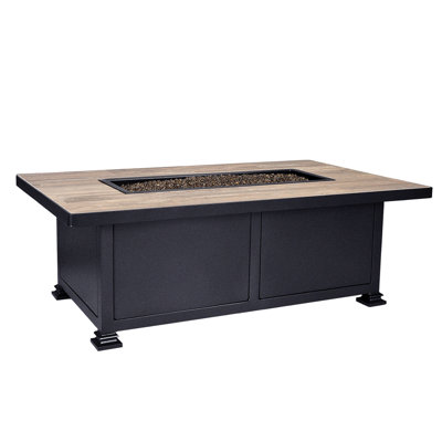 Santorini Iron Outdoor Fire Pit Table