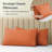 Luxclub 4 PC Autumn Orange King Silky Soft Cooling Extra Deep Pocket Performance Sheet Set-123418300-123418270