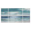 Blue Silver Shore - 3 Piece Painting on Canvas-1322744140