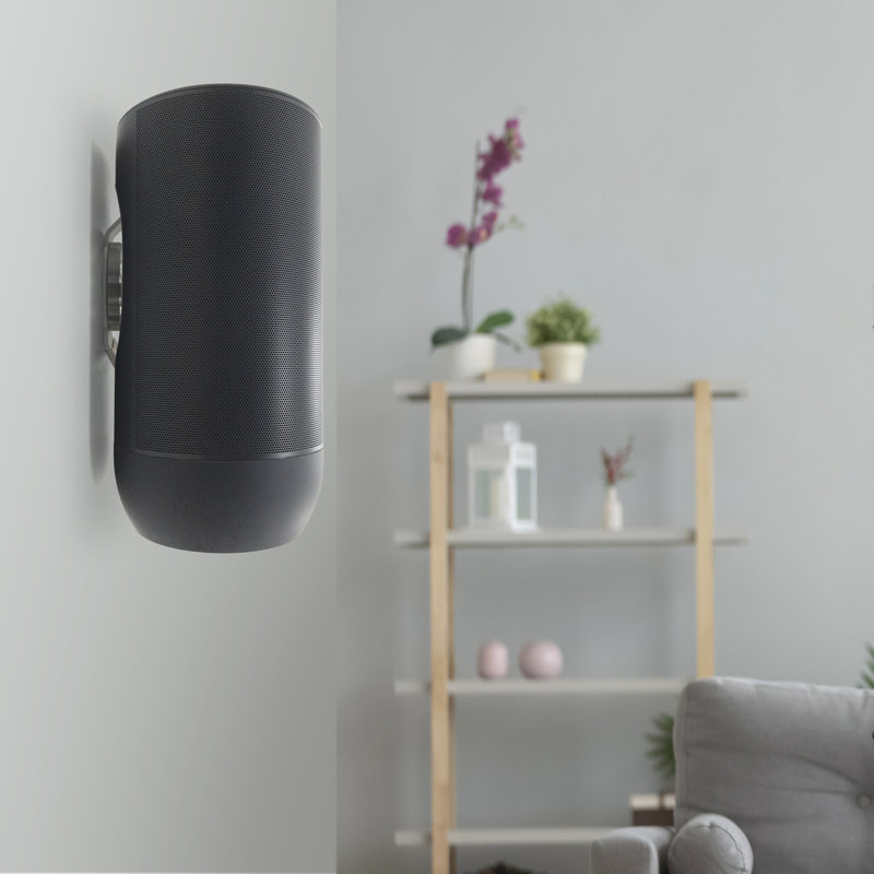 Fixed Height Speaker Stand, White