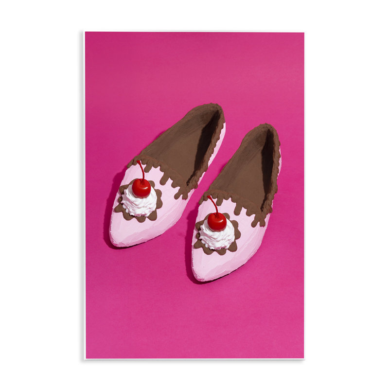 Glam Dessert Shoes Wall Plaque Art by LISH Creative, 15" H x 10" W