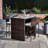 Teamson Home Bar Set with Wood Frame