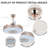 42.1" Modern Ceiling Fan With Light, Bluetooth Speaker, Colorful Changing, Remote & App Control, Mute Motor