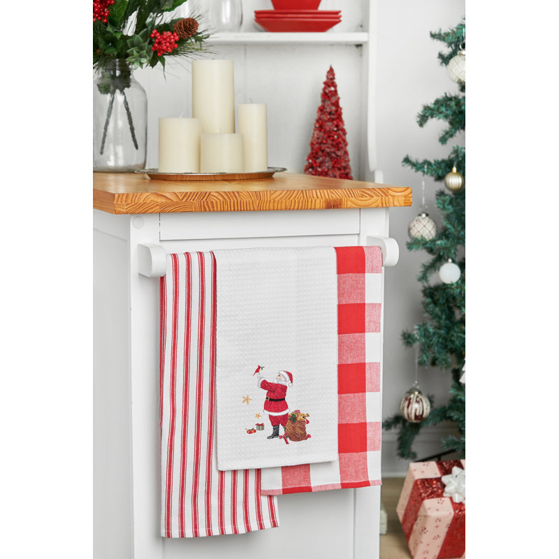 Santa and Cardinal Towel