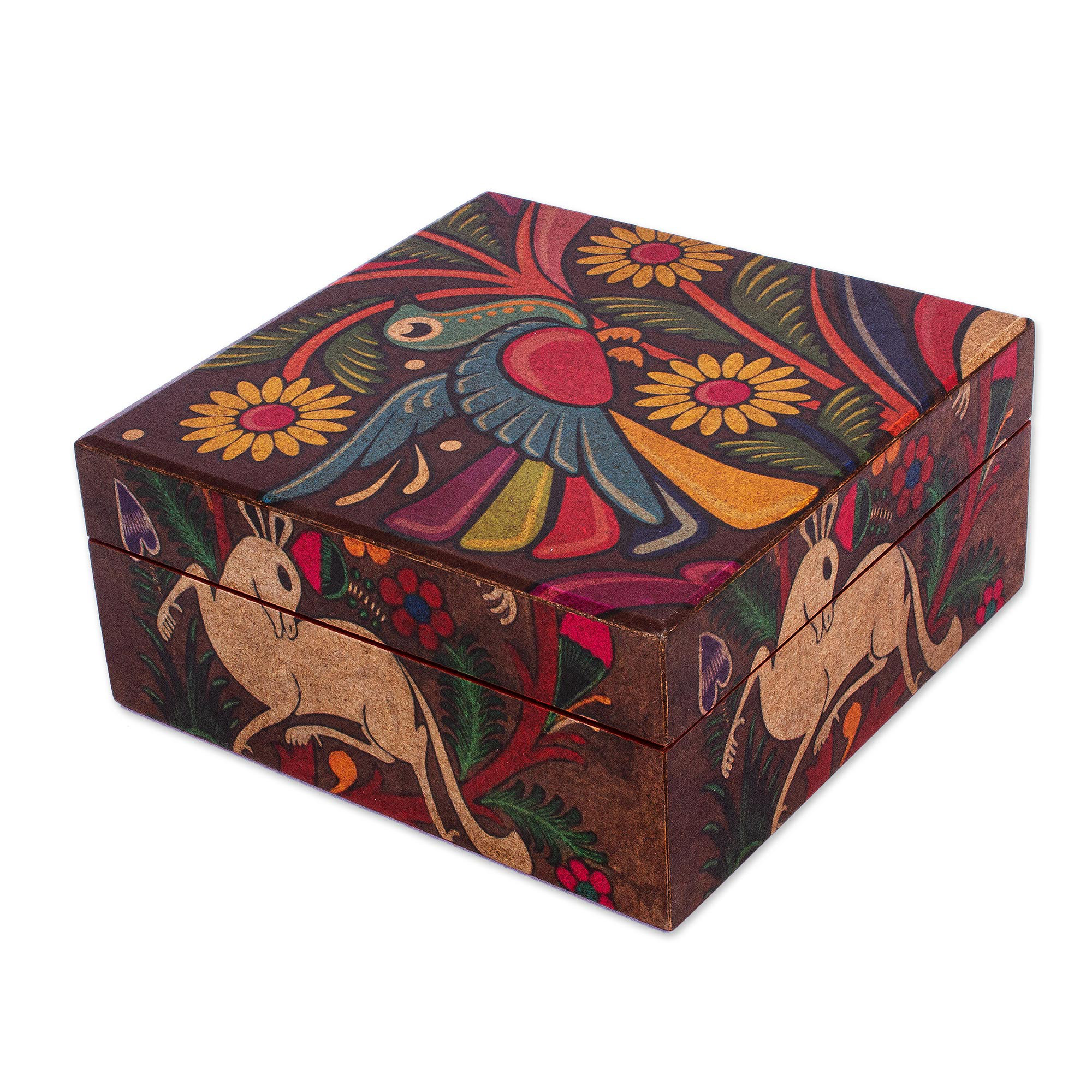 Trinx Destino Trinx Tonala Fauna Decoupage Decorative Box | Wayfair