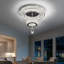 Lustre à cristaux DEL à 2 niveaux-545266665