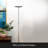 Flux 67 in. Industrial Dimmable LED Floor Lamp with Adjustable Head-62954088