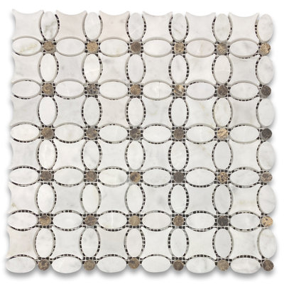 12" x 12" Marble Novelty Mosaic Wall & Floor Tile