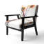 Geidel - Fleurs abstraites - Fauteuil d'appoint rembourré traditionnel-1481739853-1503986172