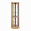 Vitrine d'angle vitrée d'angle pour vitrine de coin, vitrine d'angle pour le salon, armoire vitrée, collection Antique, vin et bar-97100991