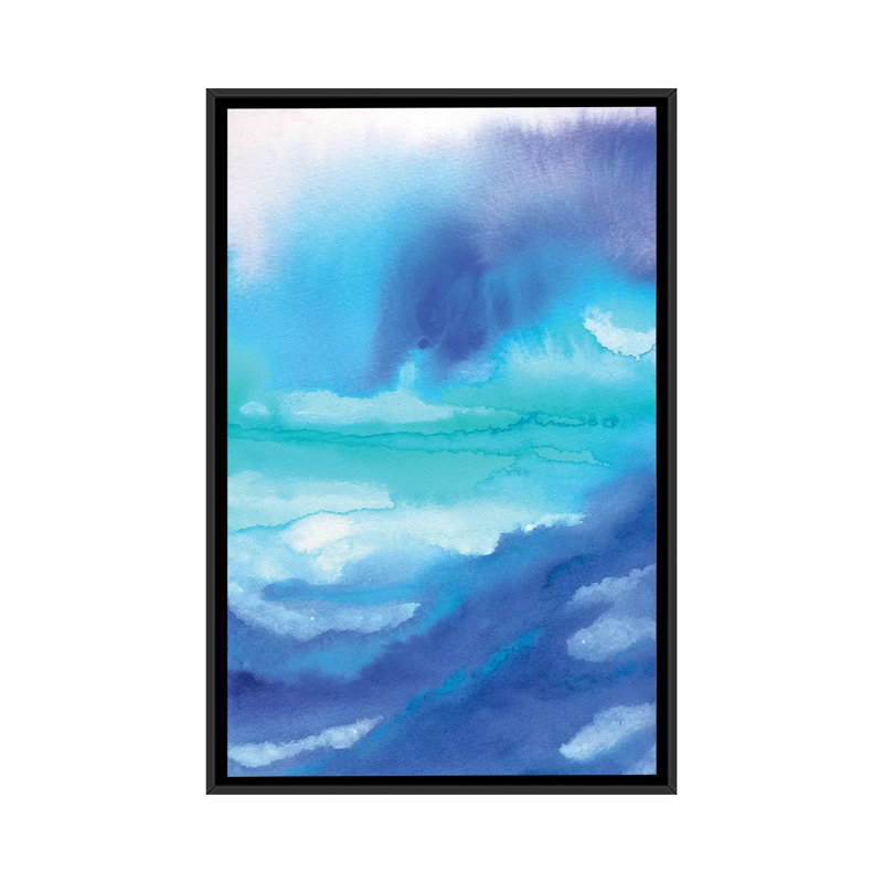 «Rise 2», reproduction sur toile, H 26 po x l 18 po x P 1,5 po, Toile avec cadre noir, Pas de tapis