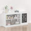 Bibliothèque moderne pour enfants et rangement pour jouets avec tableau noir