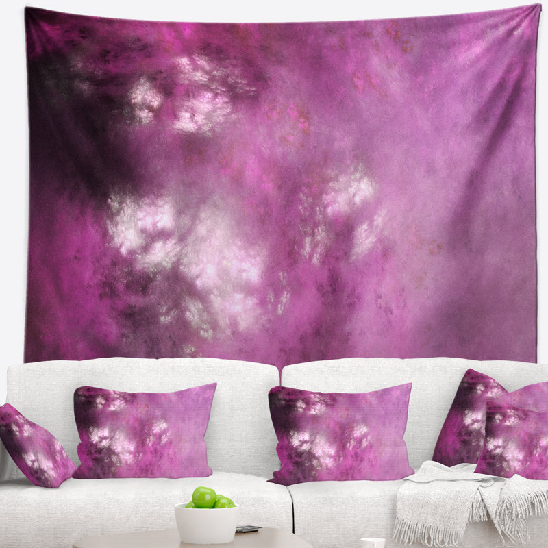 Tapisserie de ciel abstrait avec étoiles, H 32 po x l 39 po
