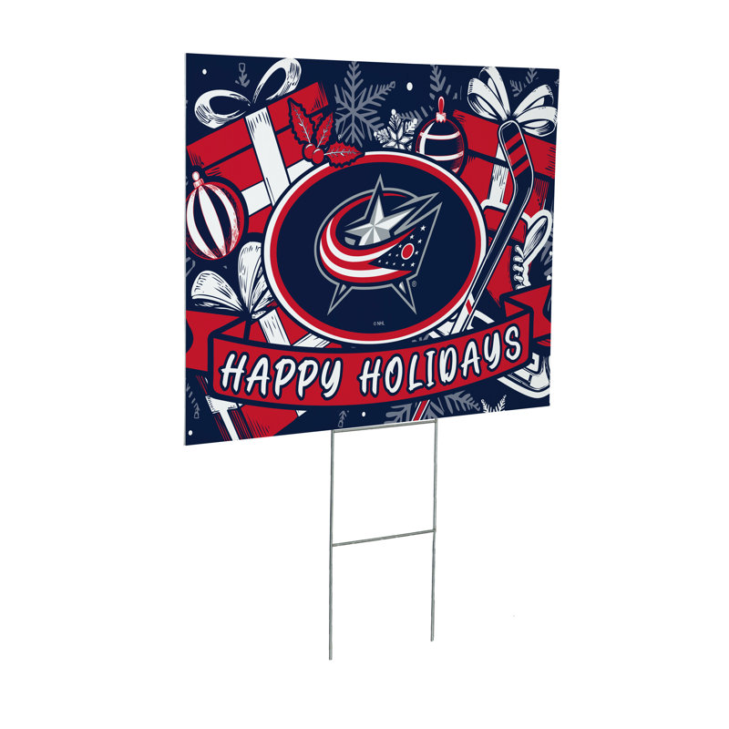 Enseigne de Columbus Blue Jackets, fête