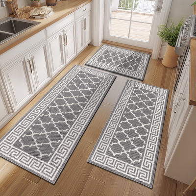 Stain-resistant Kitchen Mats Door Mats (Set of 3)
