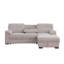 Canapé-lit modulaire en chenille de 94 po en chenille beige Kipling II